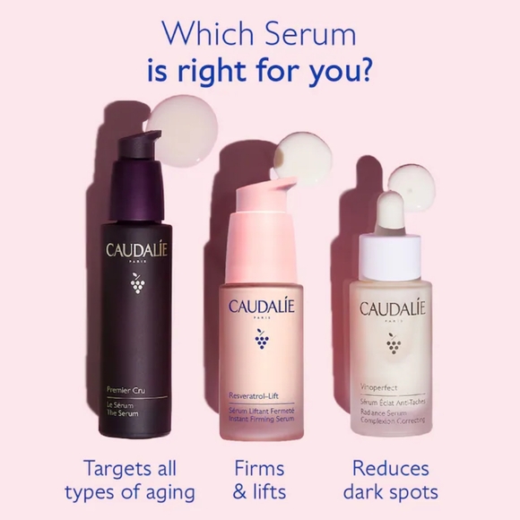 SALE! CAUDALIE Resveratrol Lift Instant Firming Retinol Alternative Serum 10ml - Picture 3 of 3